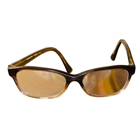 FRAMES ONLY Coach Eyeglasses HC6089 T Olive Brown Gradient Rectangular 51-16-135 - Picture 2 of 10